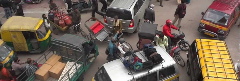 Traffic in New Delhi
