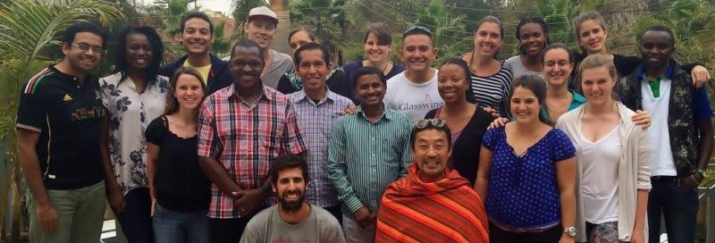 Giulia with her class at Amani Institute